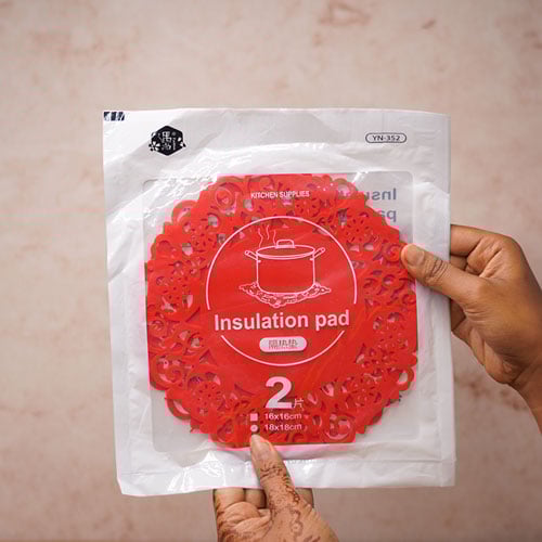 Dining Table Silicone Insulation Mats - Red