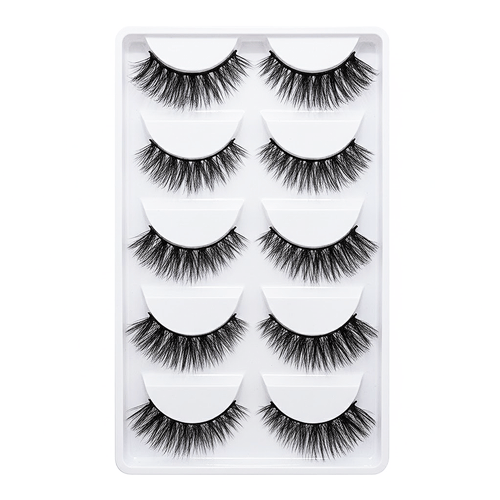 Natural Thick Imitation Mink 5 Pairs False Eyelashes - G501
