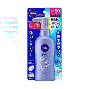 Nivea Sun Protect Super Water Gel Sunscreen Pump Bottle SPF50 PA+++ 140g .