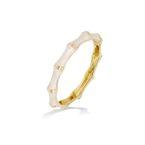 Enamel Bamboo Design Bangle Bracelet