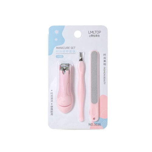 LMLTOP Manicure Set 3pcs - Pink