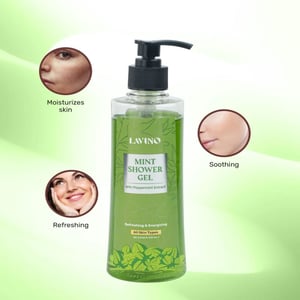 Lavino Refreshing And Energizing Mint Shower Gel With Peppermint Extract 330ml