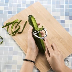 Stainless Steel Fruit & Vegetable Peeler - Silver