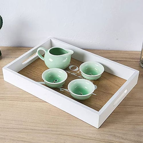 Kitchen Counter Wooden Food Tea Coffee Portable Trays