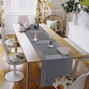 Placemats with Table Runner Set - Silver