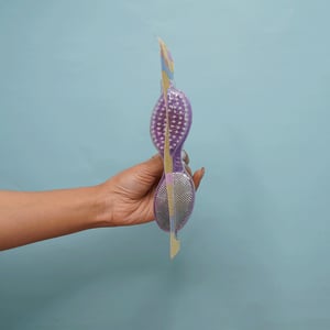 Plastic Foot File Double sided 4 in 1 Washable Foot Brush - Purple