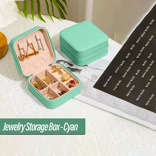 Jewelry Storage Box - Cyan