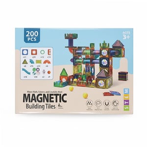 200pcs Magnetic Building Tiles (Age 3+)