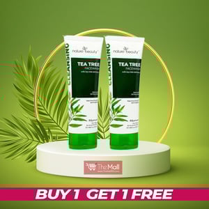 Nature Beauty Cleansing Tea Tree Facewash 100ml (Buy 1 Get 1 Free)