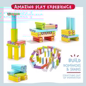 Games Hub Wooden Animal Tumble Tower Toy Game (5238)