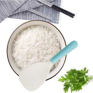 Plastic Rice Spoon - Sky Blue