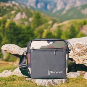 StripeInc Crossbody Bag for Unisex - Jungle Camouflage