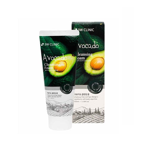 3W Clinic Avocado Cleansing Foam 100ml •