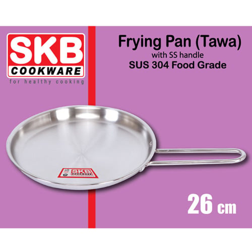 SKB Frying Pan With SS Handle (tawa) - 26cm