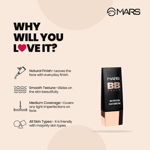 Mars BB Cream Skin Perfection Color Correcting Foundation 30ml - 03 Medium