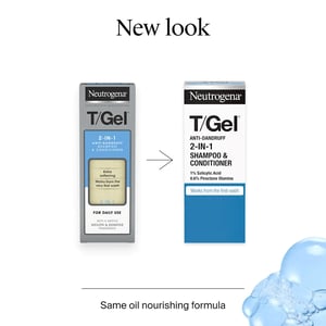 Neutrogena T-Gel 2 in 1 Anti Dandruff Shampoo And Conditioner 250ml  •