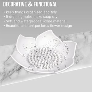 Silicone Lotus Soap Holder - Light Pistachio