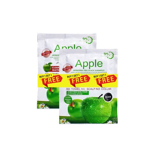Apple Ammonia Free Black Shampoo 30ml (Buy 1 Get 1 Free)