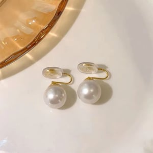 French Retro Pearl Earrings For Women
