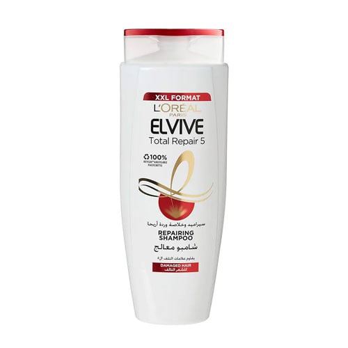 L'Oreal Paris Elvive Total Repair 5 XXL Format Repairing Shampoo For Damaged Hair 600ml •