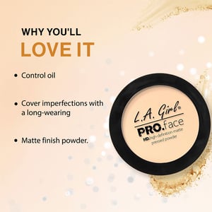 L.A. Girl Pro.Face Matte Pressed Powder 7g - GPP610 Classic Tan