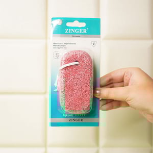 Zinger Pumice Stone Foot Scrub - Red