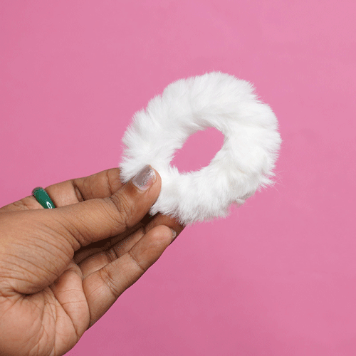 Soft Fleece Hair Band - White