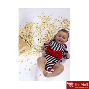 Rockabye Baby Red Bow Stripe Long Sleeve Bodysuit 6-12m