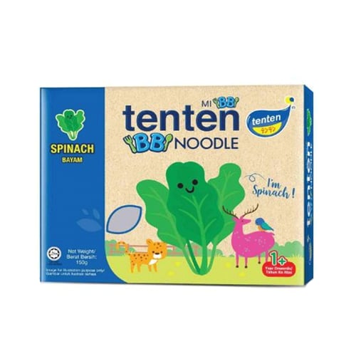 Tenten Spinach Baby Noodles (1+ Years) 150g•