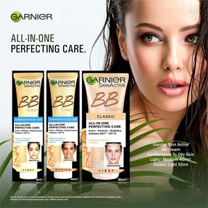 Garnier Perfecting Care All-IN-1 BB Cream 50ml SPF 15 - Classic Light•