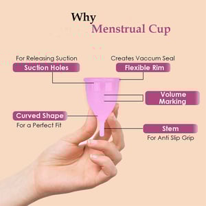 Loovara Menstrual Basic Line Period Cup - M Size