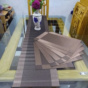 Placemats with Table Runner Set - Golden