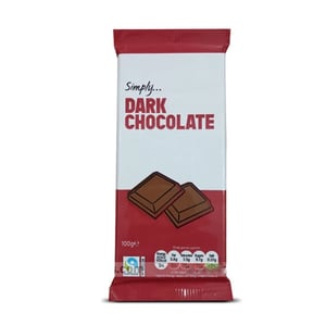Simply Dark Chocolate 100g  •