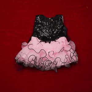Baby Party Dress (0 - 12 Months) - TMEC-02 Pink