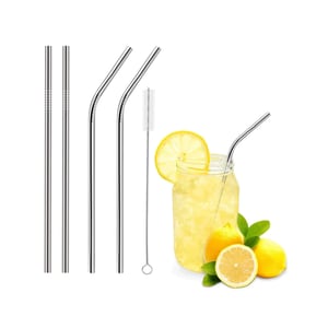Stainless Steel Straws With Cleaning Brush
