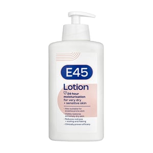 E45 24-Hour Moisturisation Lotion For Very Dry + Sensitive skin 500ml