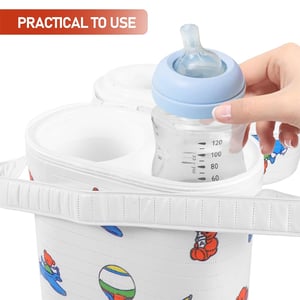 Portable Dual Compartment Insulated Feeder Warmer & Cooler Bag