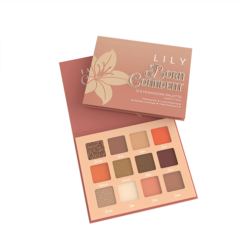 Lily Born Confident 12 Eyeshadow Palette - Perfect Nude