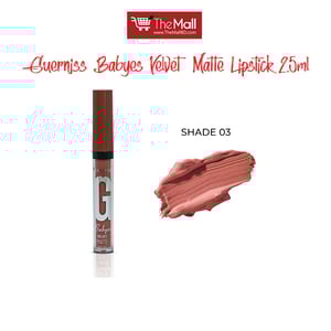 Guerniss Babyes Velvet Matte Lipstick 2.5ml - 03