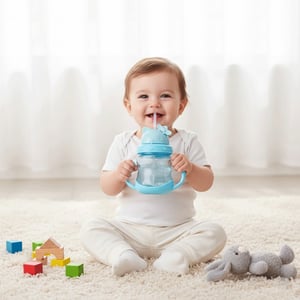 Premium Kids Water Bottle - Sky Blue