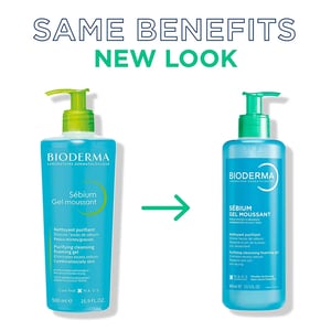 Bioderma Sebium Gel Moussant Purifying Cleansing Foaming Gel for Combination to Oil Skin 400ml •