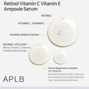 APLB Retinol Vitamin C Vitamin E Ampoule Serum 40ml •