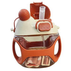 AVEAT Water Bottle With Handle & Strap For Baby (0m+) - Brown