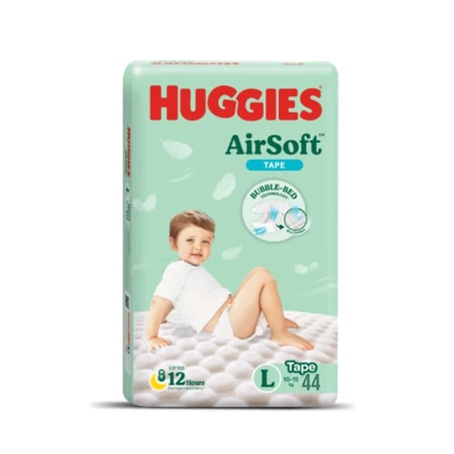 Huggies Air Soft Tape Size-L (10-15kg) 44pcs•