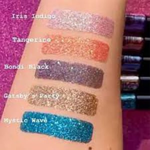 J. Cats Beauty Rockin The Night Sparkling Powder Loose Glitter Eye Shadow - Sp210 Bondi Black