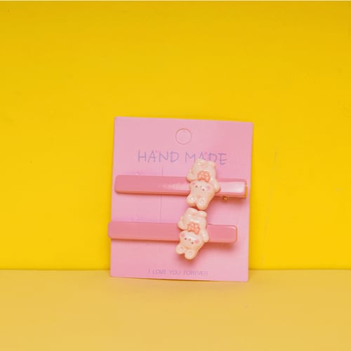 Baby Hair Clip - Kawaii Pink Bunny