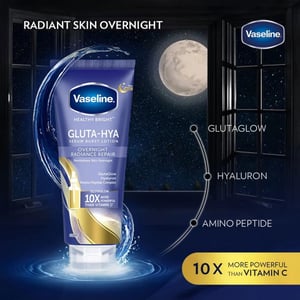 Vaseline Gluta - Hya Serum Burst Lotion Overnight Radiance 300ml •