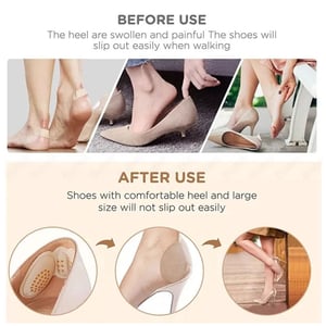 Heel Insoles Patch Pain Relief Anti Wear Paste - Black