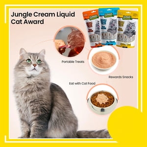 Jungle Lickable Creamy Treats 5pcs Pack - Tuna / Shrimp