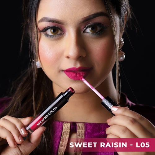 Nirvana Liquid Matte Lipstick 5ml - Sweet Raisin L05